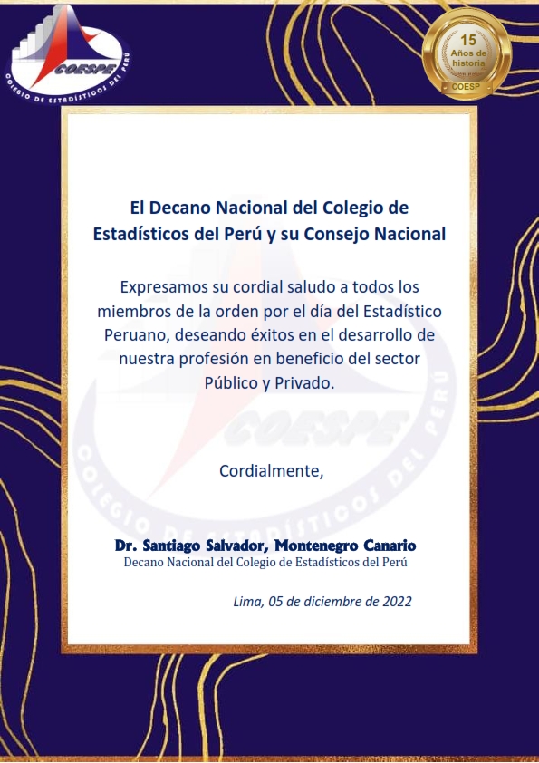 COLEGIO DE ESTADISTICOS DEL PERU REGION - LA LIBERTAD