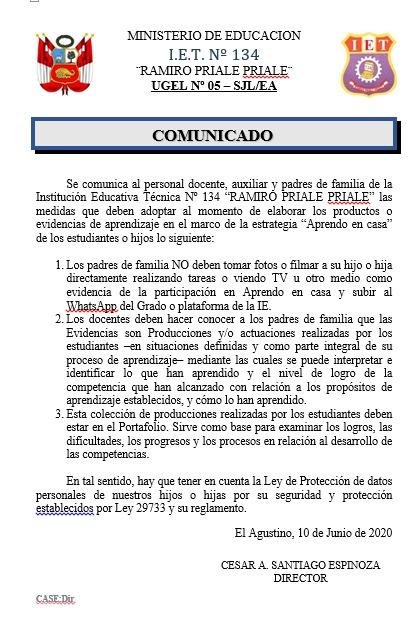 I.E. Ramiro Prialé Prialé