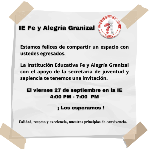 Institución Educativa Fé Y Alegría 26